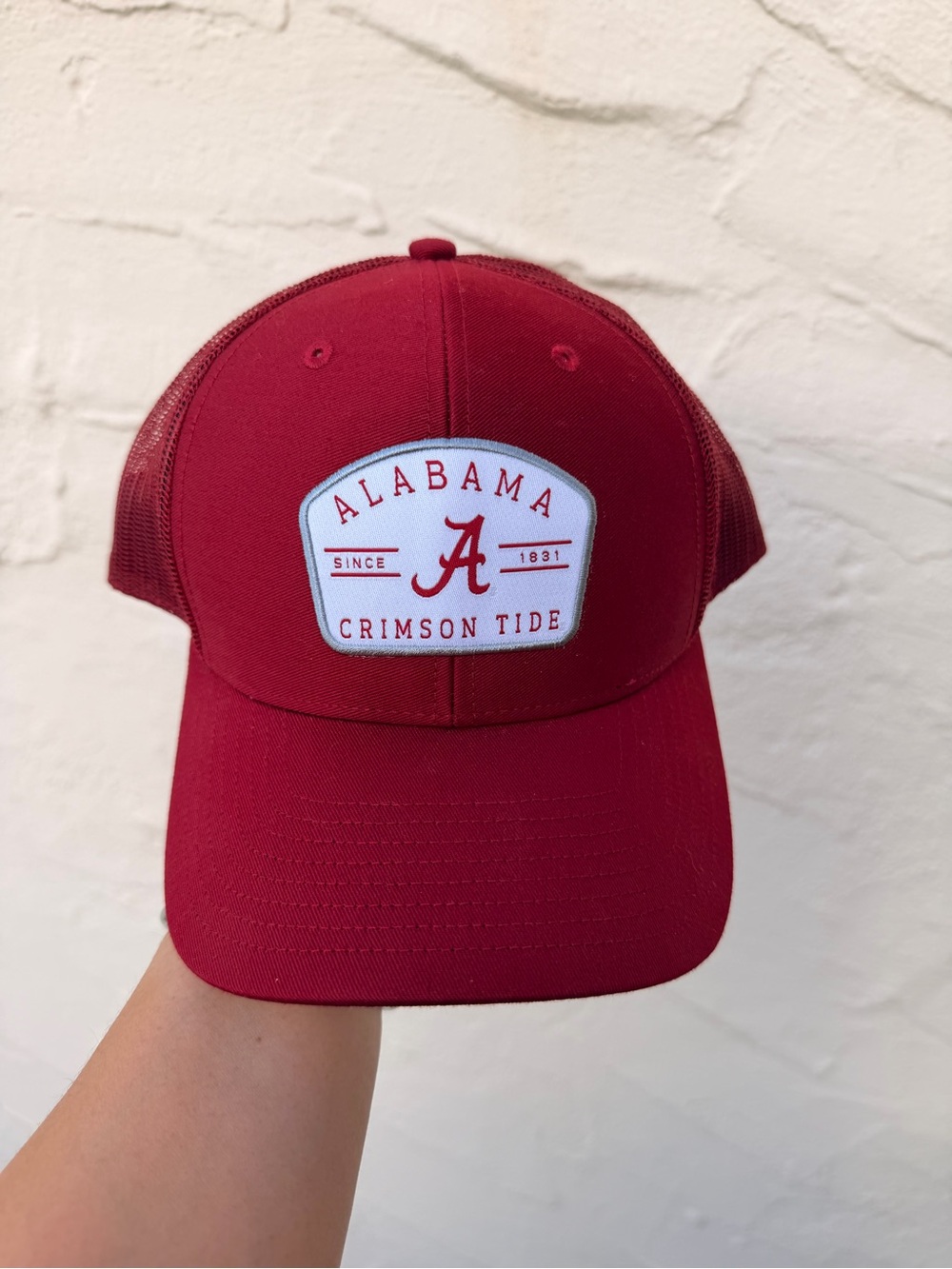 Alabama Crimson Tide Red Baseball Cap - Official Team Patch